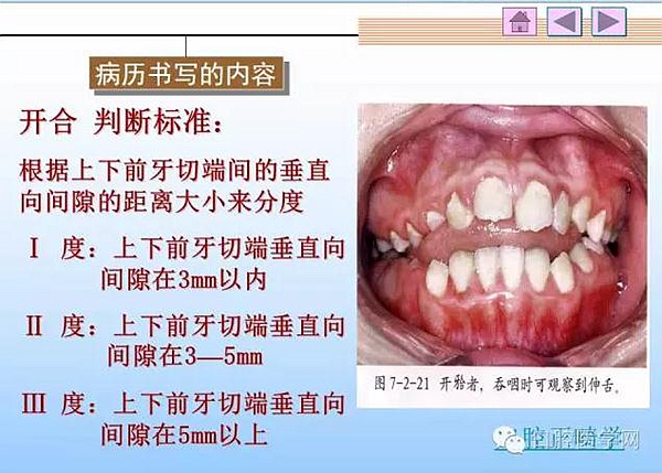 口腔正畸學病歷書寫  