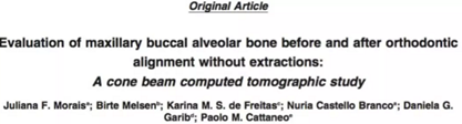 正畸文獻賞析--正畸對牙槽骨的影響